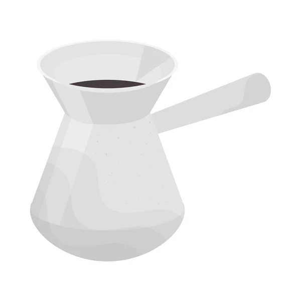 Кавовий Чайник Акварельний Дизайн Значок — стоковий вектор