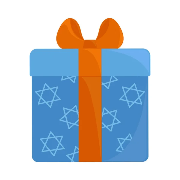 Синя Подарункова Коробка Ізольована — стоковий вектор