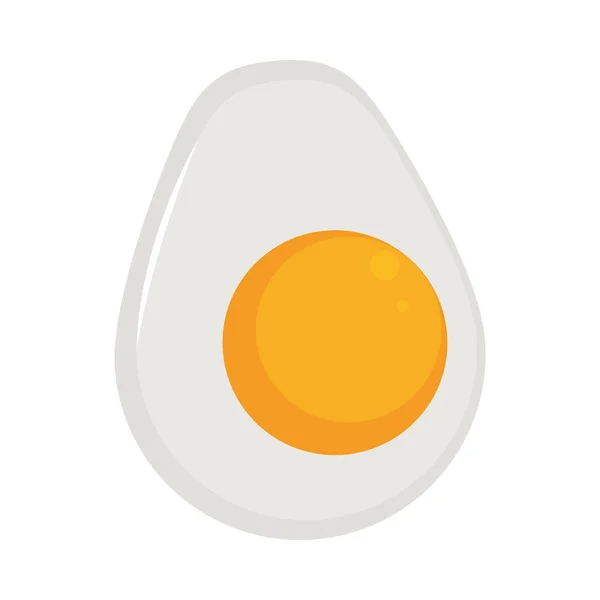 煮熟的鸡蛋早餐图标孤立 — 图库矢量图片