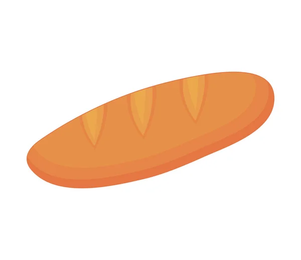Цілий Хліб Значок Плоский Ізольований — стоковий вектор