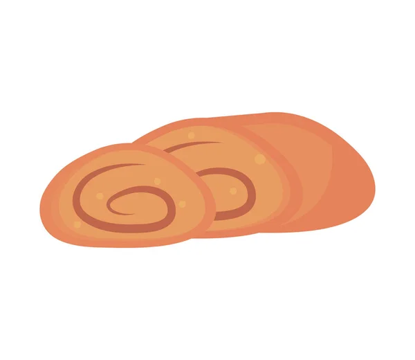 Иконка Хлеба Плоская — стоковый вектор