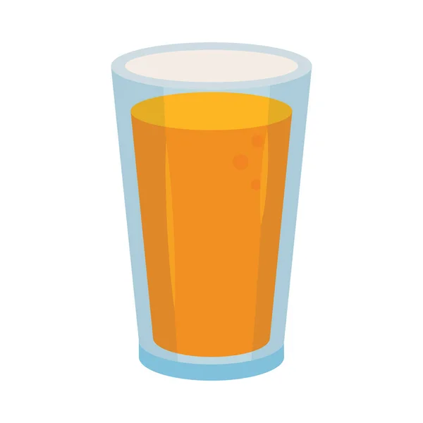 橙汁图标扁平隔离 — 图库矢量图片