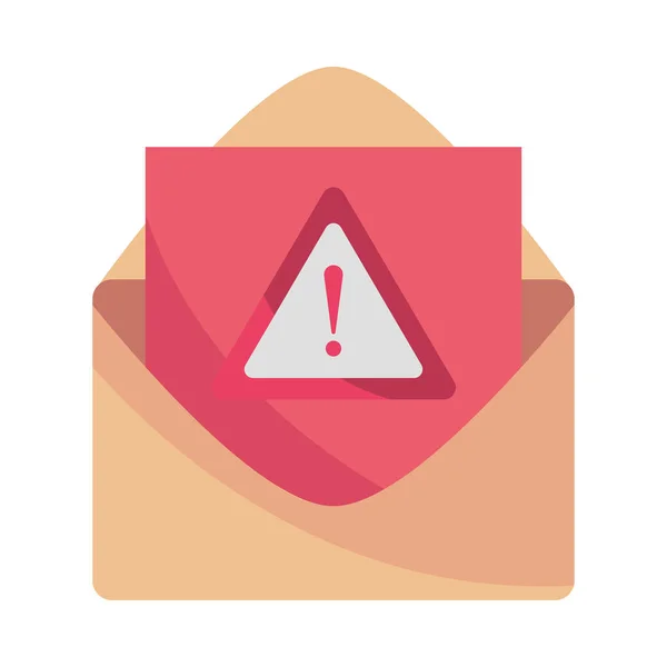 Email Cyber Fraud Icon Isolated — Vector de stock