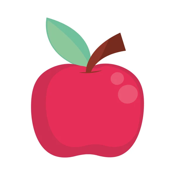 苹果果实图标扁平隔离 — 图库矢量图片