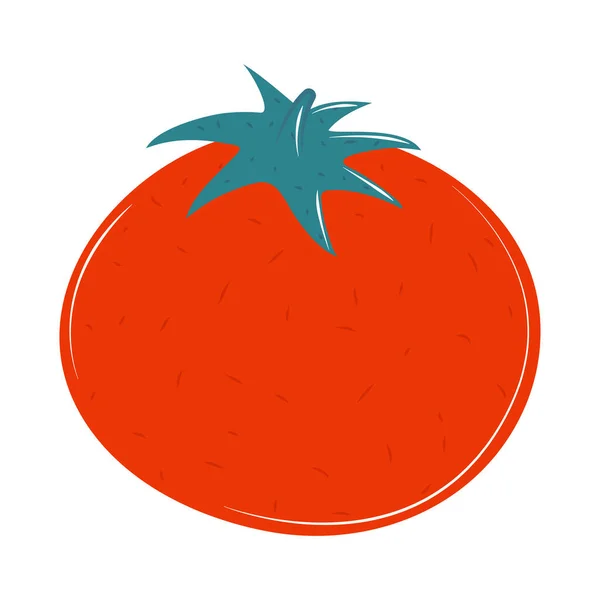 Pomidorowa Ikona Żywności Roślinnej Izolowana — Wektor stockowy