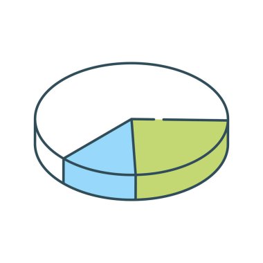 izometrik iş diyagramı simgesi izole edildi