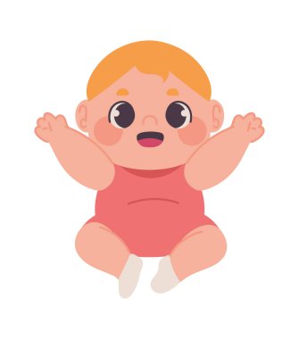 Güzel kız ikonu izole edilmiş.