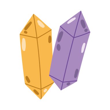 kristal taşlar ezoterik simge izole