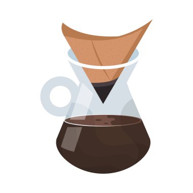 damlayan kahve makinesi suluboya tasarım simgesi