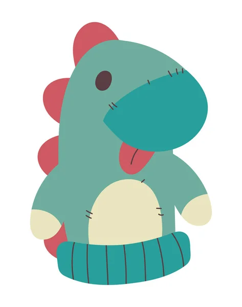 Marionett Dinosaurie Leksak Ikon Isolerad — Stock vektor