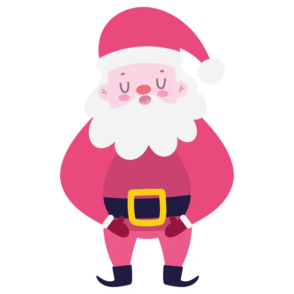 Weihnachtsmann Ikone Isoliert — Stockvektor
