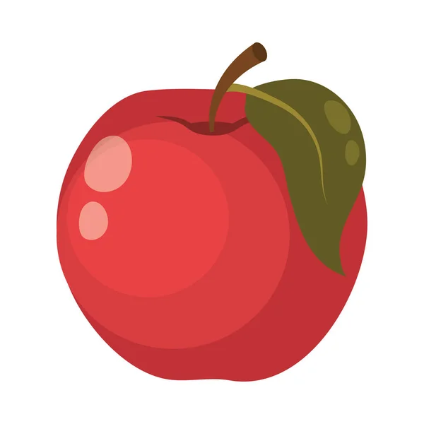 Apple Fruit Food Isometric Icon — Stock Vector