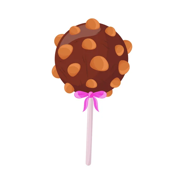 Bonbons Chocolat Bâton Icône Isolé — Image vectorielle