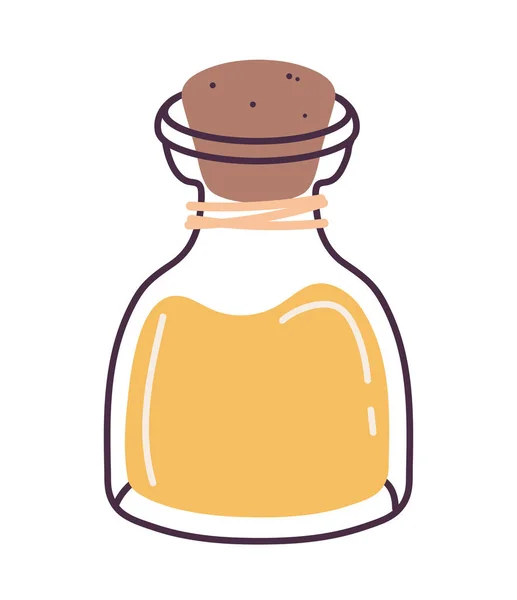 Cooking Oil Bottle Icon Isolated — Stock Vector