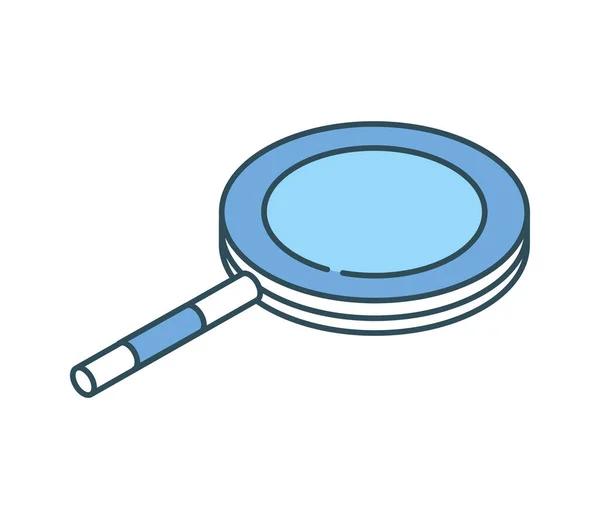 Isometric Magnifier Icon Flat Isolated — ストックベクタ