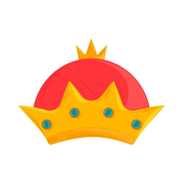 镶嵌宝石的皇冠 — 图库矢量图片