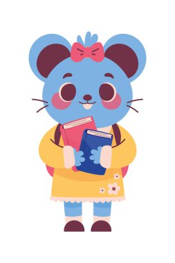 Çizgi romanı olan sevimli fareler.