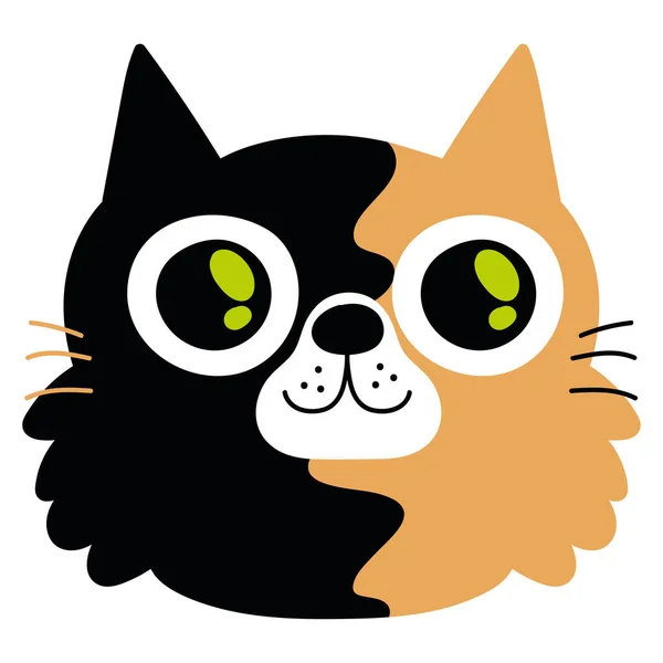Cat Vector Icon Flat Isolated — 스톡 벡터