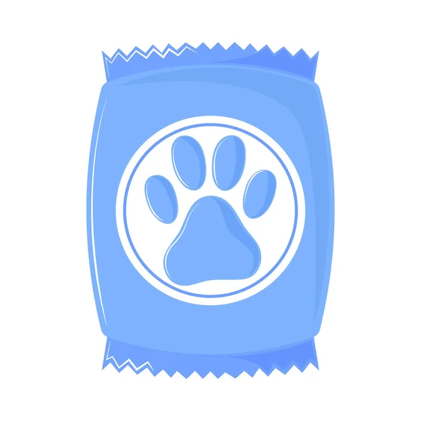 Alimentos Mascota Paquete Icono Aislado — Archivo Imágenes Vectoriales