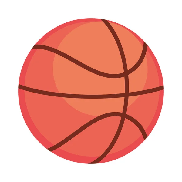 Basketball Ball Sport Icon Isolated — Stock Vector