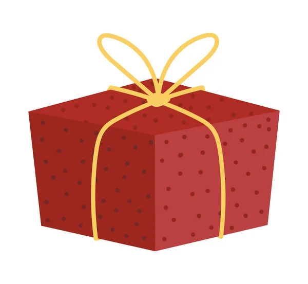 Κουτί Δώρου Τόξο Εικονίδιο Απομονωμένο — Διανυσματικό Αρχείο