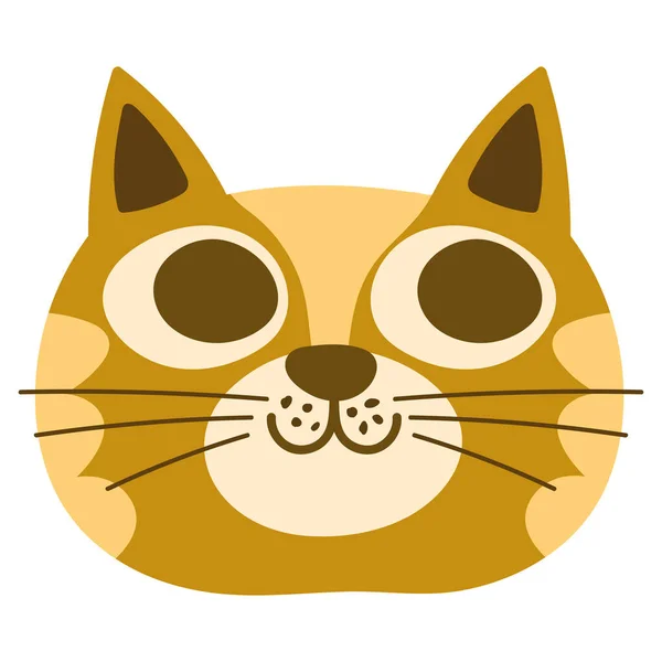 Cat Isolated Icon Flat Design — Stock Vector