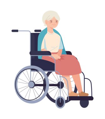Tekerlekli sandalyedeki yaşlı kadın izole edildi