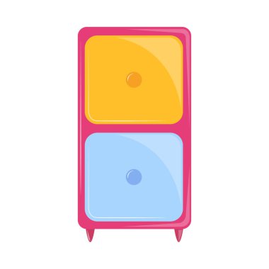 Çocuklar için düzenleyici çekmece simgesi izole edildi