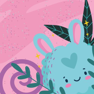 Sevimli hayvan çocuk çizimi tasarımı