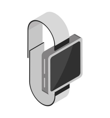 smartwatch aksesuar teknoloji ikonu izometrik