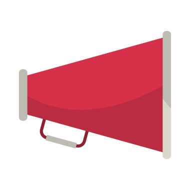 megafon simgesi izole edilmiş düz tasarım