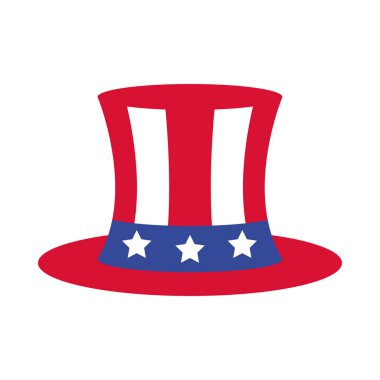 Şapka simgesinde ABD bayrağı izole edildi