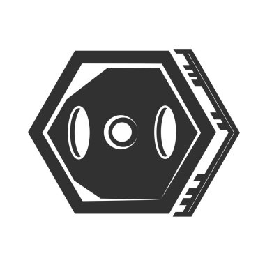 ağırlık plakası simgesi izole edildi