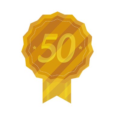 50. Yıl dönümü Altın Rozet tasarımı simgesi