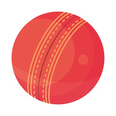 Kriket deri top spor ikonu izole edildi