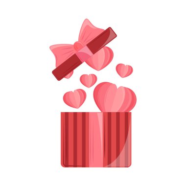 Sevgililer Günü hediyesi olarak izole edilmiş kalpler.