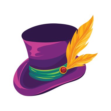 Bu mardi gras simgesi izole edilmiş stil