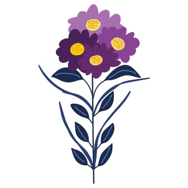 çiçek yaprağı simgesi izole edilmiş beyaz arkaplan