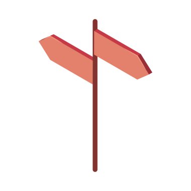 Ok rehberi simgesi izole edilmiş tasarım