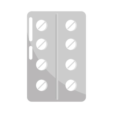 Tıbbi hap eczane ikonu izole edildi