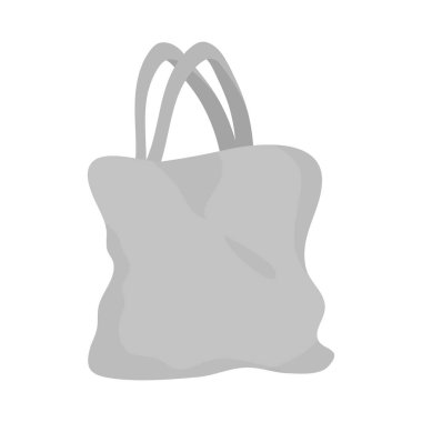 kumaş torba düz simge izole