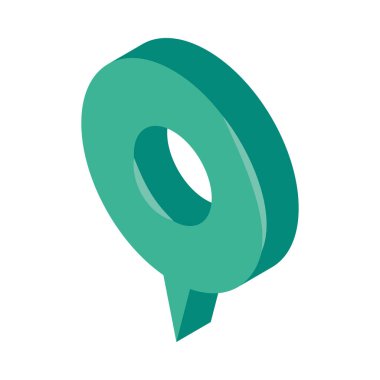 gps navigasyon simgesi izole edildi