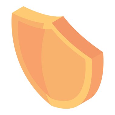 izometrik kalkan koruma simgesi izole edildi