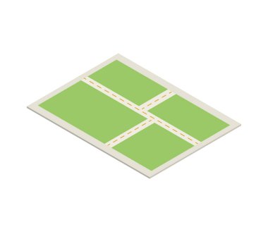 harita sokak simgesi izole edilmiş tasarım