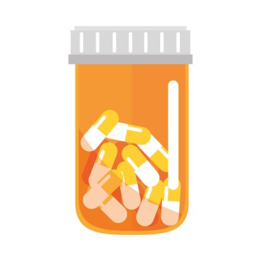 kapsüller ilaç eczane simgesi izole