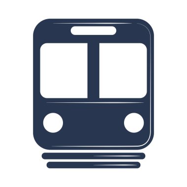 tren silueti simgesi izole edildi