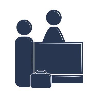 Havaalanı sayaç servisi simgesi izole edildi