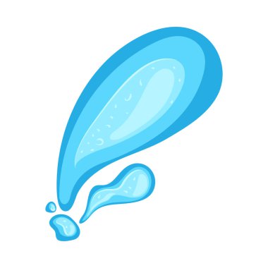 H2O sıçrama ikonu izole