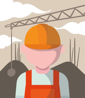 erkek mesleği yapı vektör biçimi