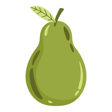 pear fruit icon white background